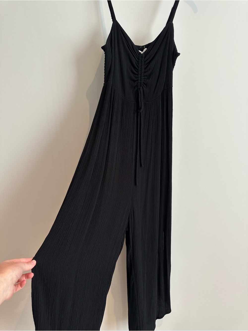 O'Neill Black Keiko Crinkle Woven Jumper, Size Medium, VGUC - Picture 5 of 12
